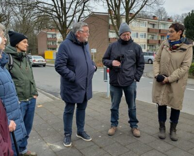 beim Ortstermin an der Bushalte "Junker Jörg-Platz" am 8.1.2025